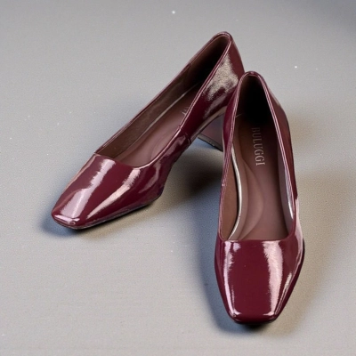 Туфли женские лодочки искусственная лак кожа бордовые 12092 Туфли женские лодочки искусственная лак кожа бордовые 12092