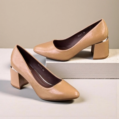 Туфли женские лодочки искусственная кожа капучино 12097 Туфли женские лодочки искусственная кожа капучино 12097