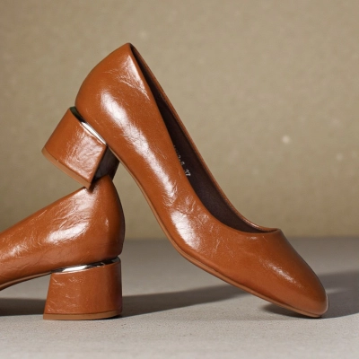 Туфли женские лодочки искусственная кожа кофейные 12105 Туфли женские лодочки искусственная кожа кофейные 12105