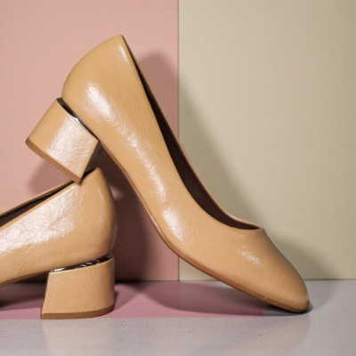 Туфли женские лодочки искусственная кожа бежевые 12106 Туфли женские лодочки искусственная кожа бежевые 12106