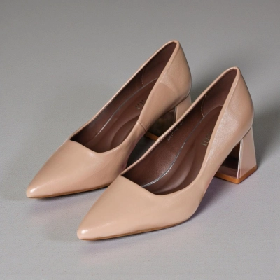 Туфли женские иск. кожа бежевые 12111