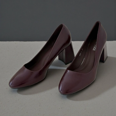 Туфли женские лодочки искусственная кожа баклажановые 12116 Туфли женские лодочки искусственная кожа баклажановые 12116