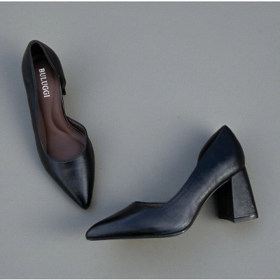 Туфли женские лодочки искусственная кожа черные 12129 Туфли женские лодочки искусственная кожа черные 12129