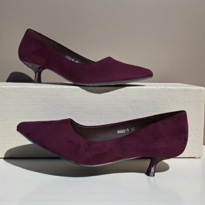 Туфли женские лодочки искусственная замша бордовые 12141 Туфли женские лодочки искусственная замша бордовые 12141