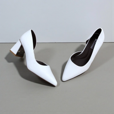 Туфли женские лодочки искусственная кожа белые 12144 Туфли женские лодочки искусственная кожа белые 12144