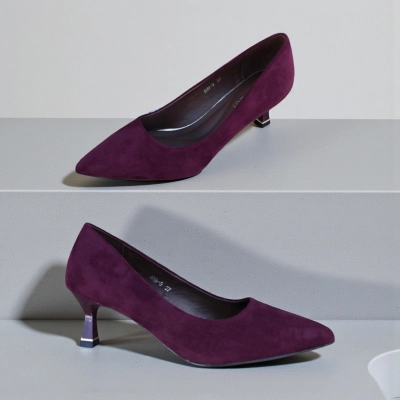 Туфли женские лодочки искусственная замша бордовые 12157 Туфли женские лодочки искусственная замша бордовые 12157