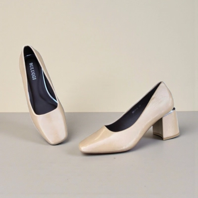 Туфли женские лодочки искусственная кожа бежевые 12163 Туфли женские лодочки искусственная кожа бежевые 12163