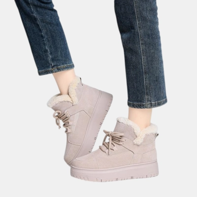 Ботинки женские зимние натуральная замша капучино YM007-2 Ботинки женские зимние натуральная замша капучино YM007-2