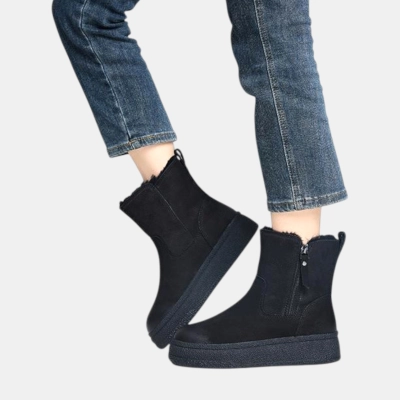 Ботинки женские зимние натуральная кожа черные YM018-4 Ботинки женские зимние натуральная кожа черные YM018-4