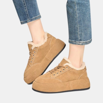 Ботинки женские зимние натуральная замша песочные YR019-4 Ботинки женские зимние натуральная замша песочные YR019-4