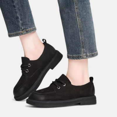 Полуботинки женские натуральная кожа черные D005-3 Полуботинки женские натуральная кожа черные D005-3