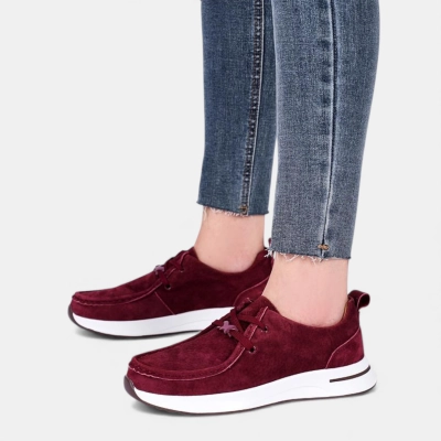 Кроссовки женские натуральная замша бордовые Y218-7 Кроссовки женские натуральная замша бордовые Y218-7