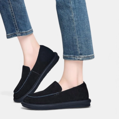 Полуботинки женские натуральная замша черные YD028-1 Полуботинки женские натуральная замша черные YD028-1