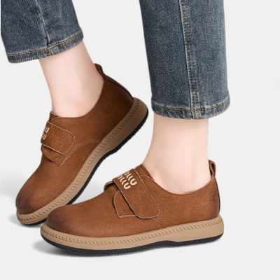 Полуботинки женские натуральная кожа коричневые D039-4 Полуботинки женские натуральная кожа коричневые D039-4