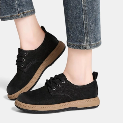 Полуботинки женские натуральная кожа черные D012-3 Полуботинки женские натуральная кожа черные D012-3