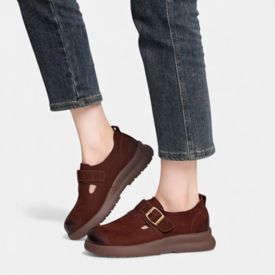 Полуботинки женские натуральная кожа шоколадные D015-1 Полуботинки женские натуральная кожа шоколадные D015-1