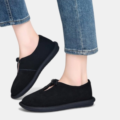 Полуботинки женские натуральная замша черные YD031-3 Полуботинки женские натуральная замша черные YD031-3