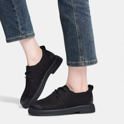 Полуботинки женские натуральная кожа черные YD009-1 Полуботинки женские натуральная кожа черные YD009-1