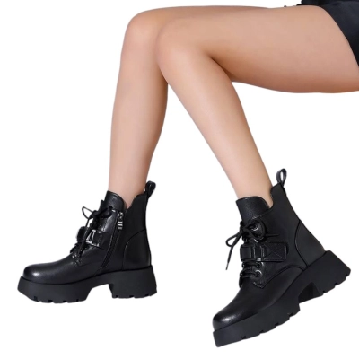 Ботинки женские SAIVVILA искусственная кожа черные A822-1 Ботинки женские SAIVVILA искусственная кожа черные A822-1