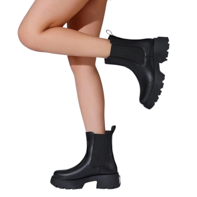 Ботинки женские челси SAIVVILA искусственная кожа черные A821-1 Ботинки женские челси SAIVVILA искусственная кожа черные A821-1