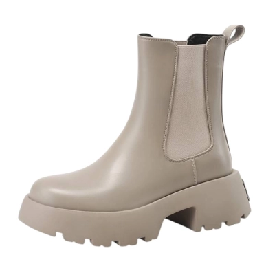 Ботинки женские челси SAIVVILA искусственная кожа бежевые A821-6 Ботинки женские челси SAIVVILA искусственная кожа бежевые A821-6