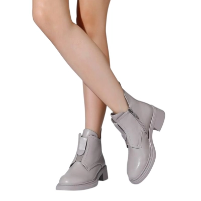 Ботинки женские SAIVVILA искусственная кожа серые X802-6 Ботинки женские SAIVVILA искусственная кожа серые X802-6