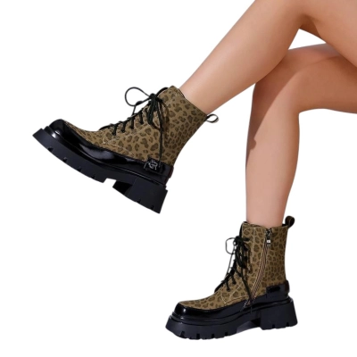 Ботинки женские SAIVVILA искусственная замша леопардовые A836-20 Ботинки женские SAIVVILA искусственная замша леопардовые A836-20