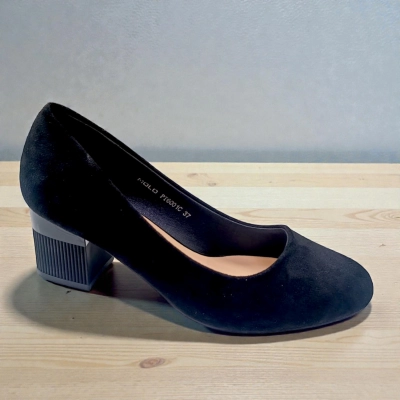 Туфли женские MOLO прессованная замша черные 12508 Туфли женские MOLO прессованная замша черные 12508