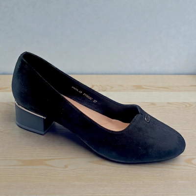 Туфли женские MOLO прессованная замша черные 12514 Туфли женские MOLO прессованная замша черные 12514