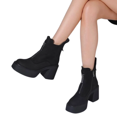 Ботильоны женские SAIVVILA искусственная замша черные X813-1A Ботильоны женские SAIVVILA искусственная замша черные X813-1A