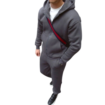 Мужской костюм двойка турецкая трех нитка на флисе графитовый 8016 Мужской костюм двойка турецкая трех нитка на флисе графитовый 8016