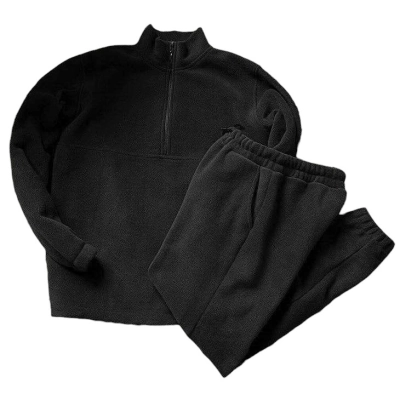 Мужской костюм флис двухсторонний черный 8026 Мужской костюм флис двухсторонний черный 8026