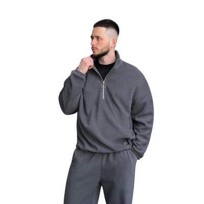 Мужской костюм флис двухсторонний графитовый 8029 Мужской костюм флис двухсторонний графитовый 8029