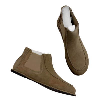 Полуботинки челси женские демисезонные натуральная замша коричневые E6266-18P Полуботинки челси женские демисезонные натуральная замша коричневые E6266-18P