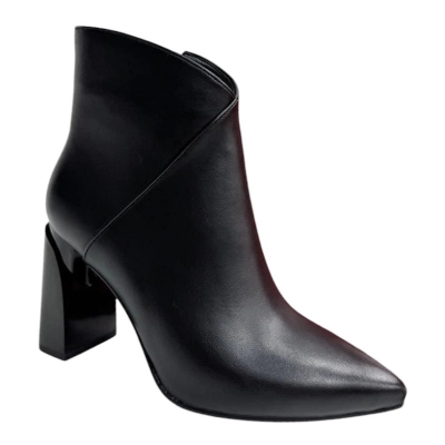 Ботильоны женские PINDIAN прессованная кожа черные 8354 Ботильоны женские PINDIAN прессованная кожа черные 8354