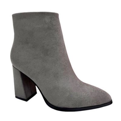 Ботильоны женские PINDIAN прессованная замша серые 8360 Ботильоны женские PINDIAN прессованная замша серые 8360