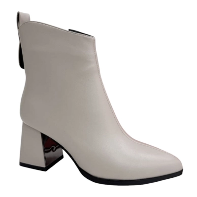 Ботильоны женские PINDIAN прессованная кожа бежевые 8362 Ботильоны женские PINDIAN прессованная кожа бежевые 8362