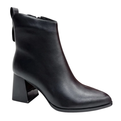 Ботильоны женские PINDIAN прессованная кожа черные 8363 Ботильоны женские PINDIAN прессованная кожа черные 8363