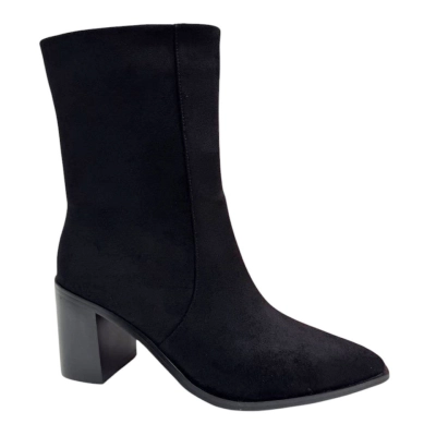 Полусапожки женские PINDIAN искусственная замша черные 8364 Полусапожки женские PINDIAN искусственная замша черные 8364