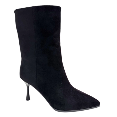 Полусапожки женские PINDIAN искусственна замша черные 8375 Полусапожки женские PINDIAN искусственна замша черные 8375