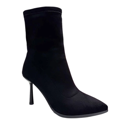 Полусапожки женские PINDIAN искусственная замша черные 8381 Полусапожки женские PINDIAN искусственная замша черные 8381