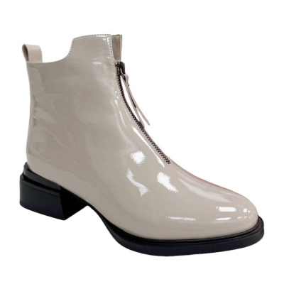 Ботинки женские демисезонные PINDIAN прессованная масло кожа бежевые 8393 Ботинки женские демисезонные PINDIAN прессованная масло кожа бежевые 8393