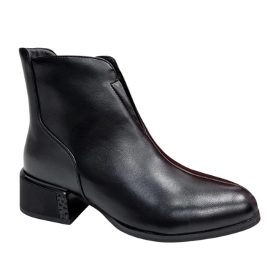 Ботинки малыши женские демисезонные PINDIAN прессованная кожа черные 8406 Ботинки малыши женские демисезонные PINDIAN прессованная кожа черные 8406