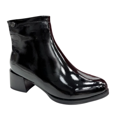 Ботинки малыши женские демисезонные PINDIAN прессованная масло кожа черные 8407 Ботинки малыши женские демисезонные PINDIAN прессованная масло кожа черные 8407