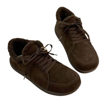Полуботинки женские зимние натуральная замша шоколадные M6269-8P Полуботинки женские зимние натуральная замша шоколадные M6269-8P