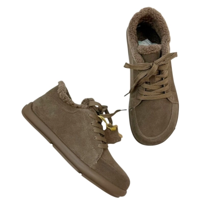 Полуботинки женские зимние натуральная замша капучино M6269-5P Полуботинки женские зимние натуральная замша капучино M6269-5P