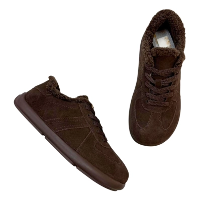 Полуботинки женские зимние натуральная замша коричневые M6271-8P Полуботинки женские зимние натуральная замша коричневые M6271-8P