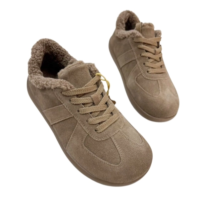 Полуботинки женские зимние натуральная замша бежевые M6271-5P Полуботинки женские зимние натуральная замша бежевые M6271-5P