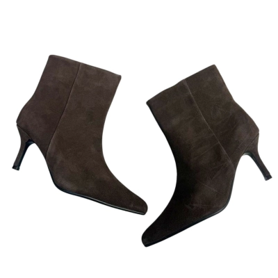 Ботильоны женские демисезонные натуральная замша коричневые E8072-29P Ботильоны женские демисезонные натуральная замша коричневые E8072-29P