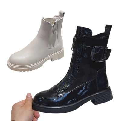 Ботинки женские демисезонные MOMOTARI натуральная лак кожа P220-1 Ботинки женские демисезонные MOMOTARI натуральная лак кожа P220-1